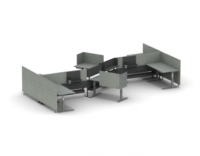 Essential Desk Open Plan 04 - ISO